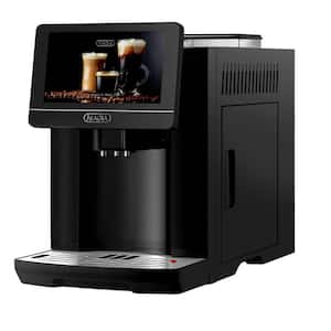 Magia Super Automatic Coffee Espresso Machine - Durable with Grinder - 2 Cup (Black)