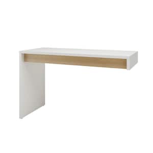 Chrono White and Natural Maple Reversible Desk Panel