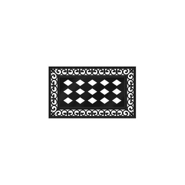 MadAboutMats.com Scotch Black & White Outdoor Mat 2.5'x6