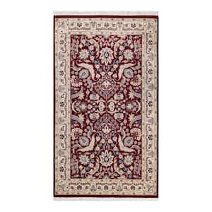 One-of-a-Kind Traditional Red 3 ft. x 5 ft. Hand Knotted Oriental Area Rug
