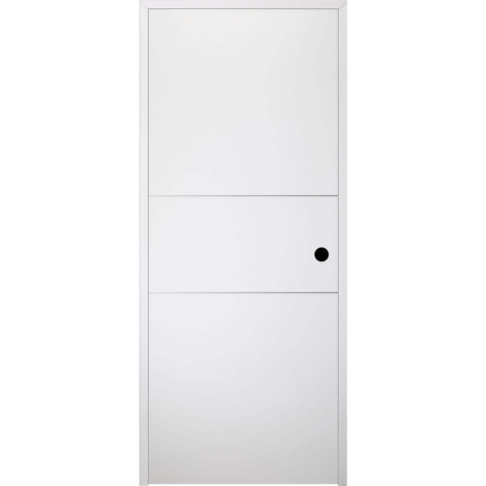 Optima 2 H DIY-Friendly 34 in. x 80 in. Left-Hand Solid Core Snow White Composite Single Prehung Interior Door price history on PriceWatchPro
