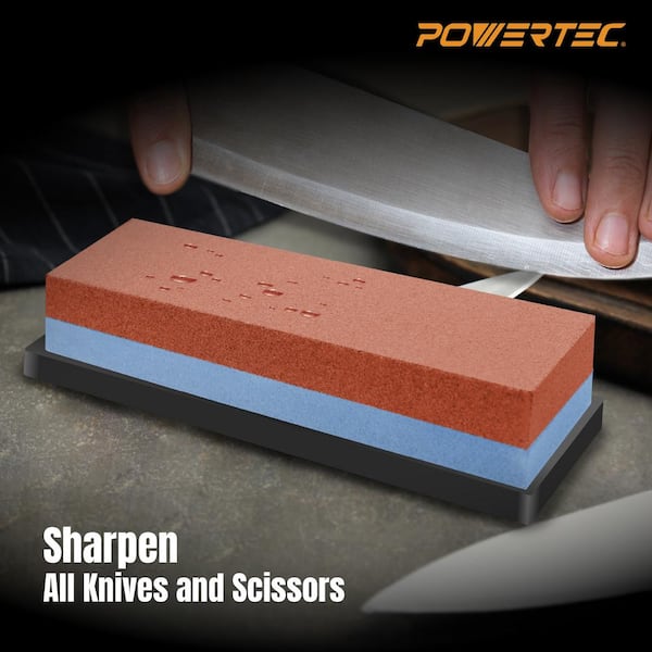 Sharpening Stone and Holder Set Sink Bridge Stone Holder w/ Dual Sided 400/1000 Grit Whetstone and Non-Slip Rubber Base