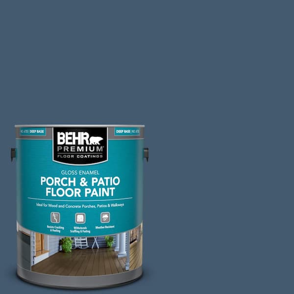 BEHR PREMIUM 1 gal. #S500-7 Infinite Deep Sea Gloss Enamel Interior/Exterior Porch and Patio Floor Paint