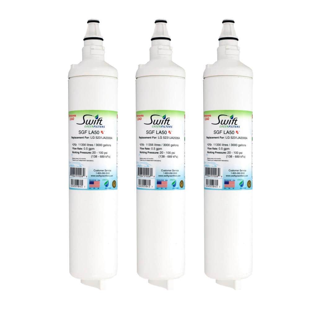 Swift Green Filters Replacement Water Filter for LG 5231JA2006A (3-Pack ...