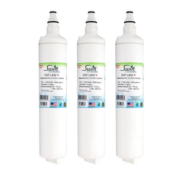 Swift Green Filters Replacement Water Filter for LG 5231JA2006A (3-Pack)