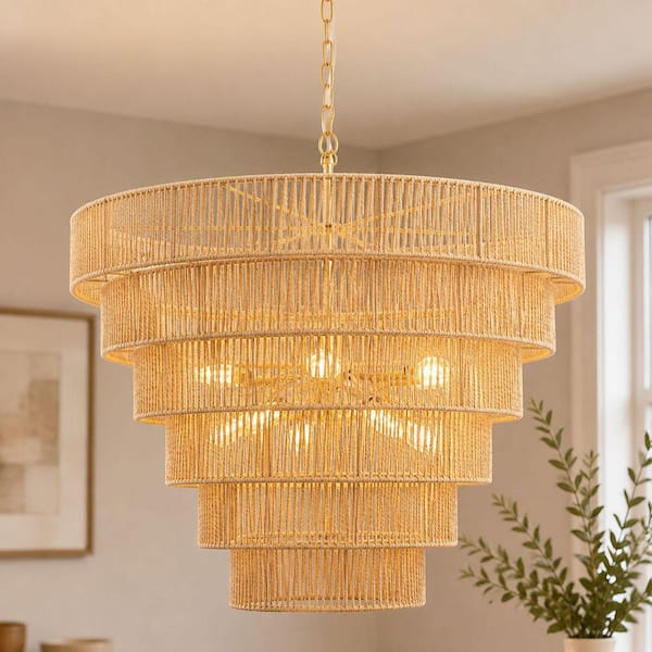 Brown ZX160 - Chandeliers - The Home Depot