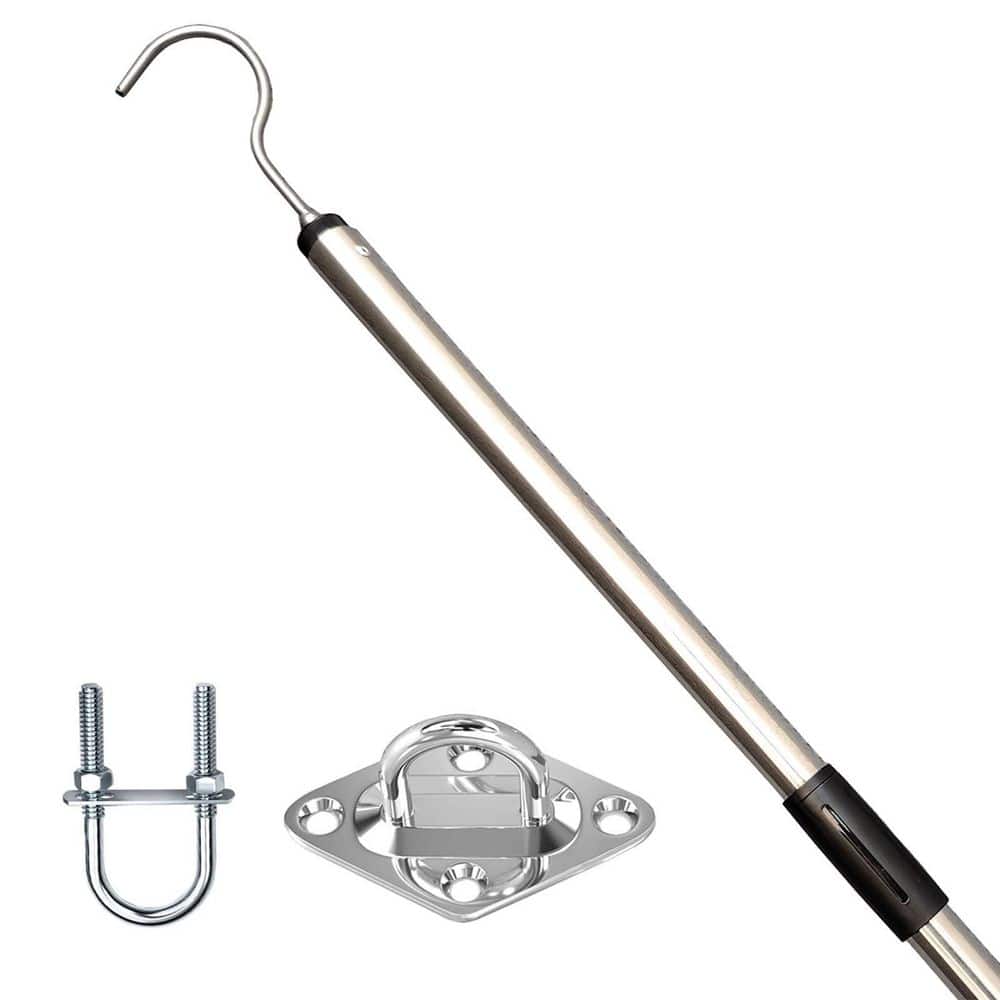 Attic Pull Down Hook System Kit, Ladder Door Stairs Puller Rod Pole Replacement for Ropes Cord String with 2 Handles price history on PriceWatchPro