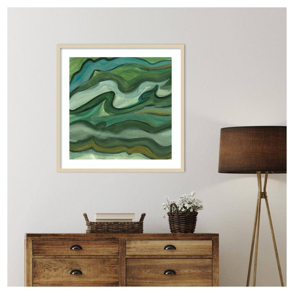 Lisa Choate Sea Kelp II Green Abstract Framed Wall Art