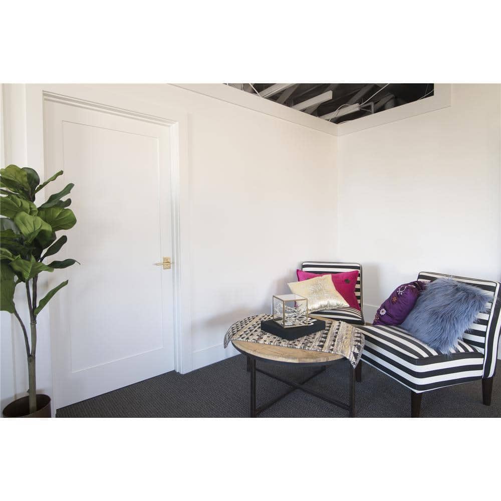 24" x 80" White Primed MDF Solid Core Interior Door Slab