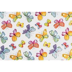 17 in. x 78 in. Papillion Butterfly Pattern Decorative Self-Adhesive Film (2-Pack)