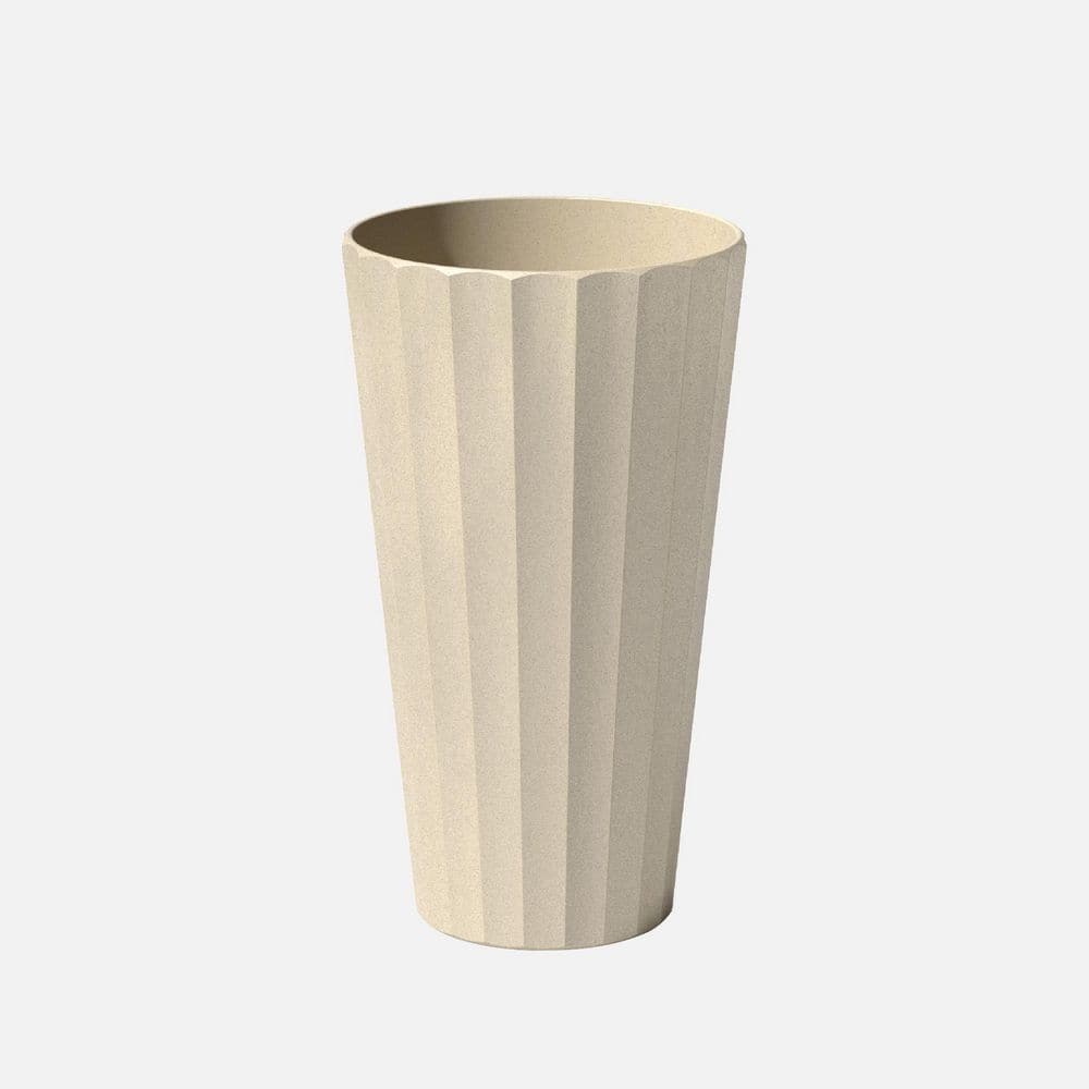 Column 26 in. Round Sand Plastic Tall Planter price history on PriceWatchPro