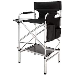 VINGLI 31 in. Tall Aluminum Frame 300 lbs. Folding Directors Chair