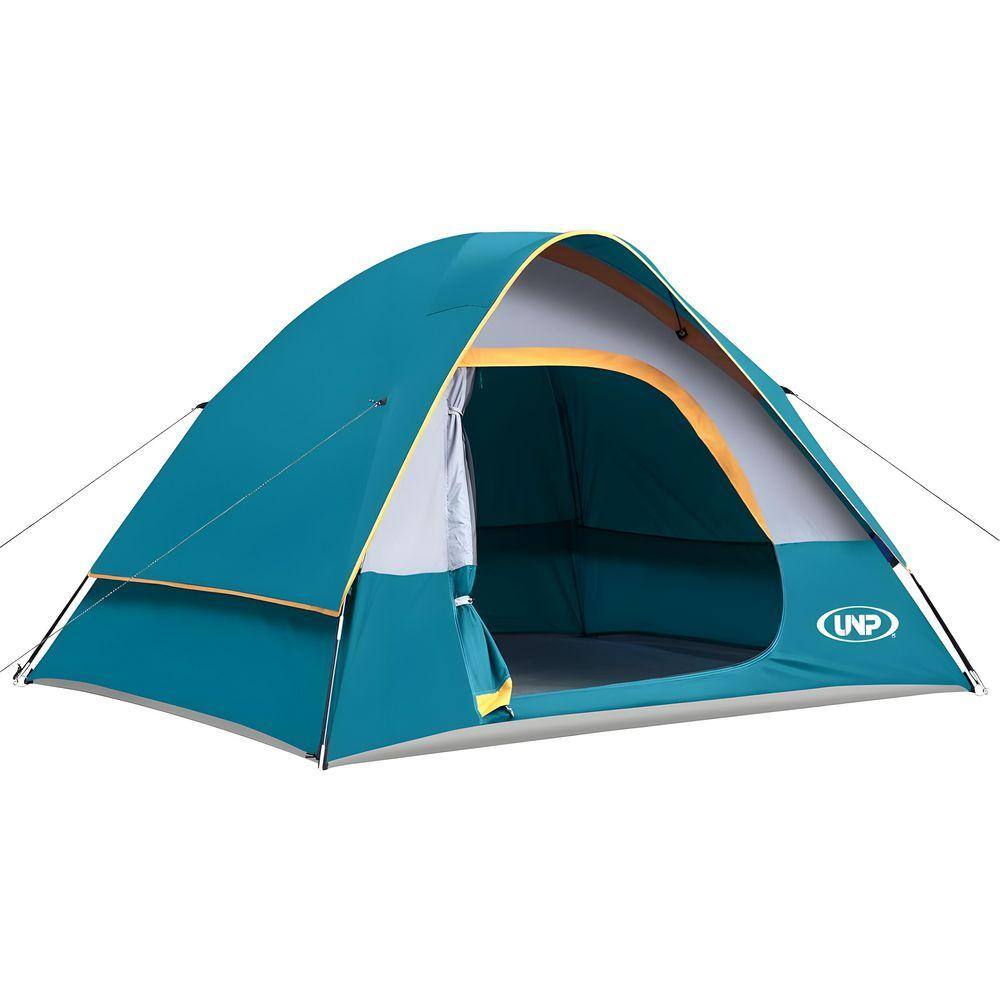 8 ft. x 7 ft. 4-Person Waterproof Windproof Camping Tent with