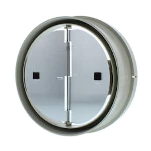 Range Hood Duct 7 in. Low-Profile Round Damper with Collar