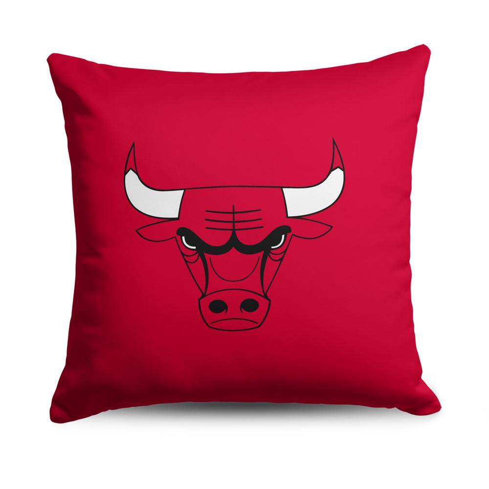 NBA Bulls Double Down Printed Multicolor Throw Pillow 18 x 18 price history on PriceWatchPro