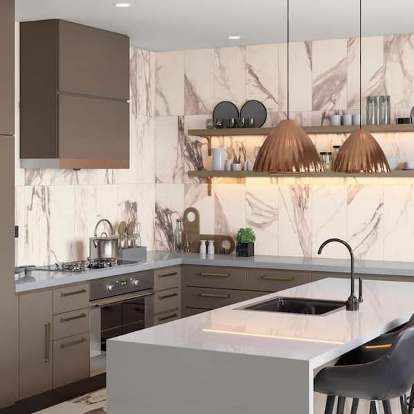 Reve Rose 12 in. x 24 in. Porcelain Floor and Wall Tile (11.63 sq. ft. /Case)