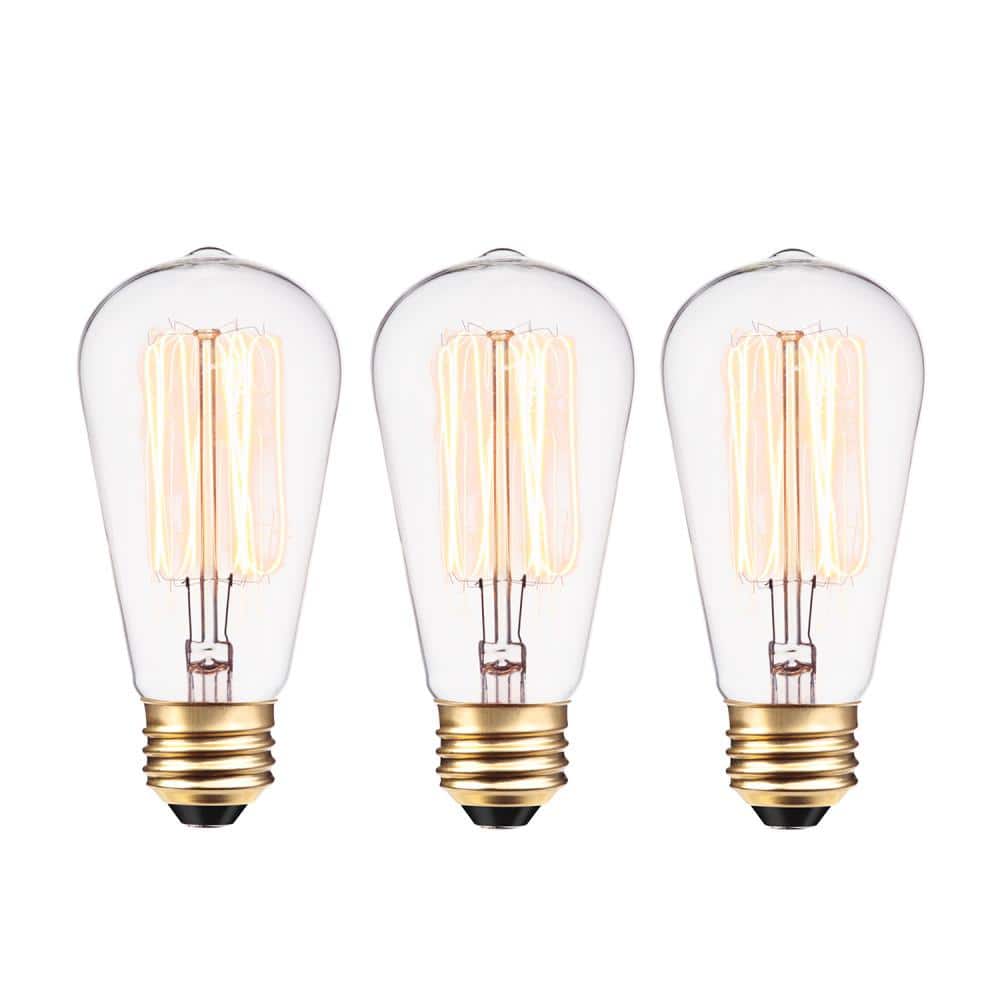 40 Watt S60 Dimmable Cage Filament Vintage Edison Incandescent Light Bulb, 
