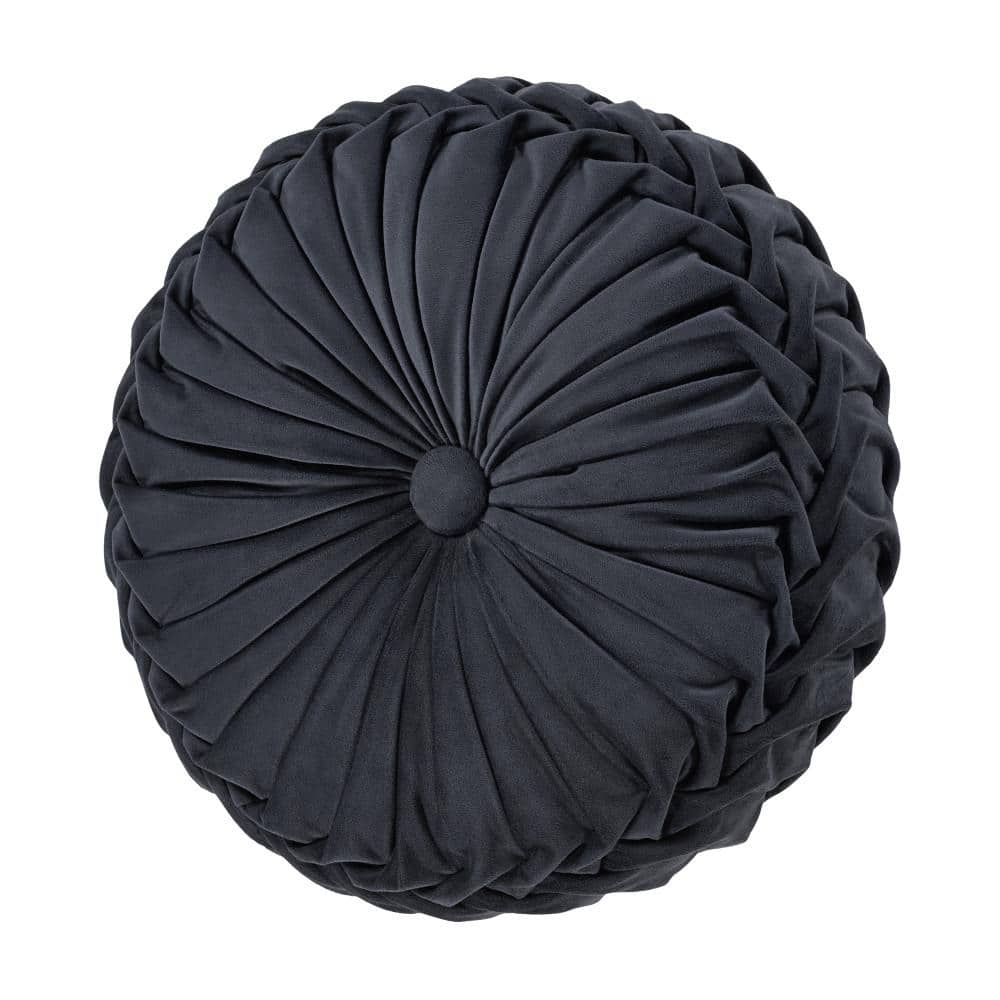 Toul house Polyester Tufted Round Decorative Throw Pillow 15 x 15 in.