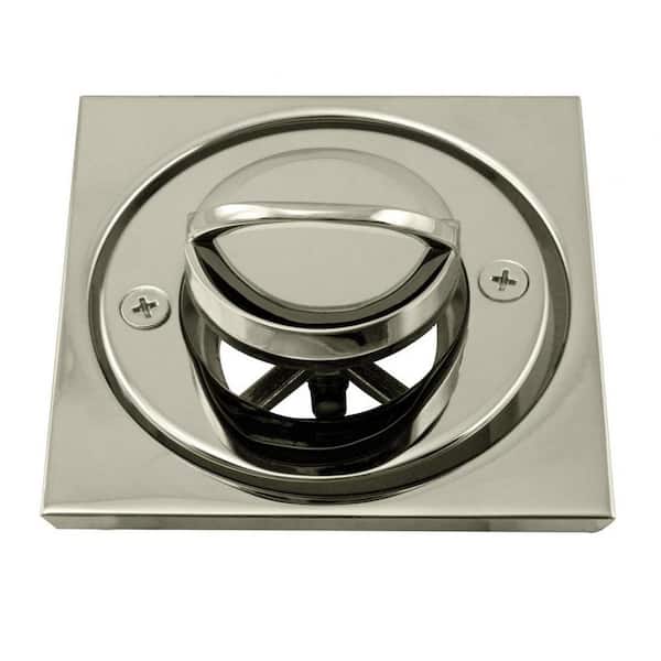 Westbrass Roman Tub Drain Trim with 4-1/4 in. O.D. Tile Square in Polished Brass