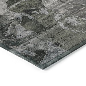 Chantille ACN555 Gray 10 ft. x 14 ft. Machine Washable Indoor/Outdoor Geometric Area Rug
