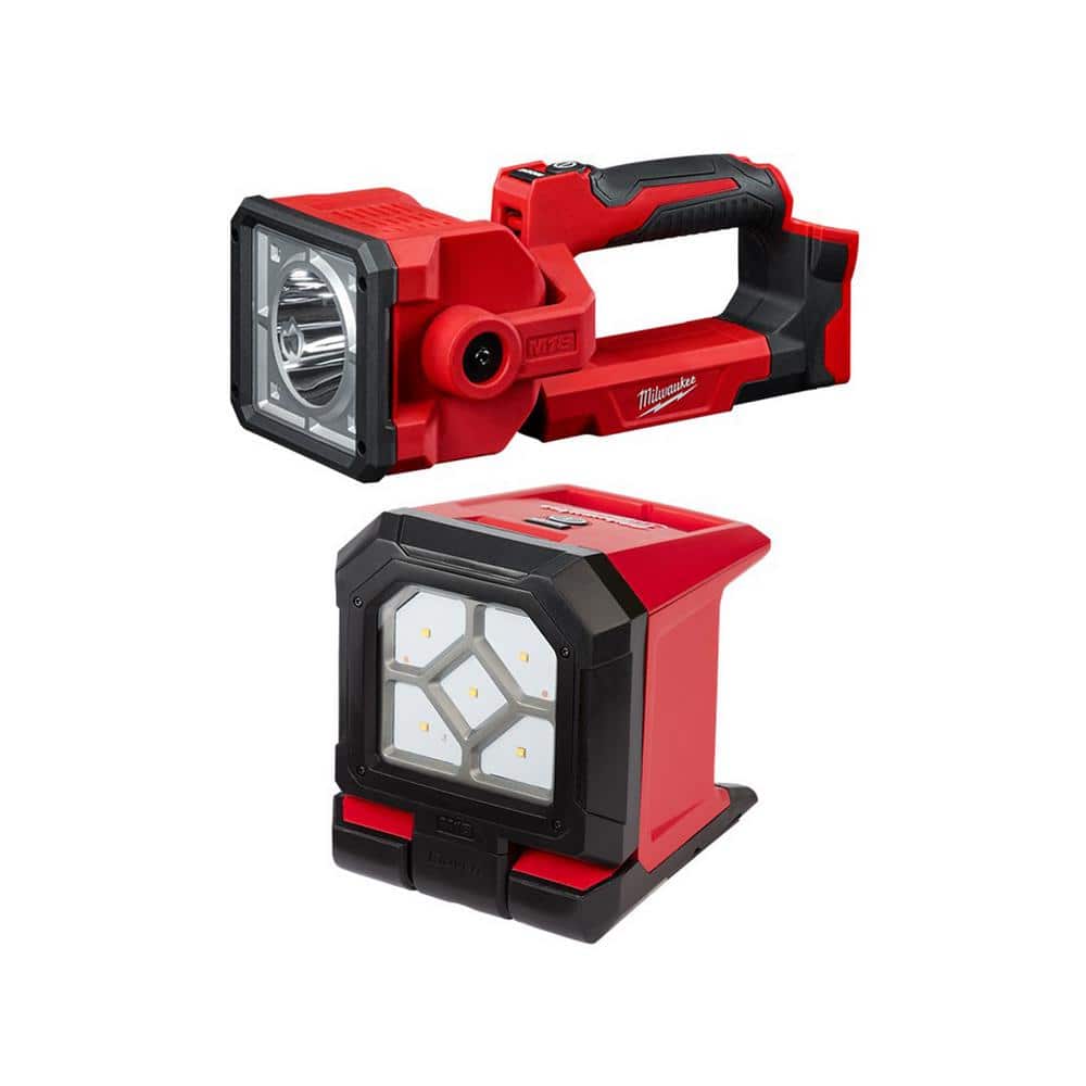 Milwaukee M18 18-Volt Lithium Ion Cordless Search Light with Rover Mounting  Flood Light (2-Tool) 2354-20-2365-20 The Home Depot