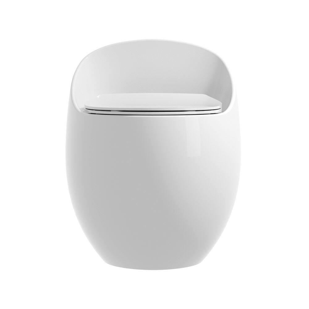 12 in. Rough In 1-Piece 1.28 GPF Single Flush Elongated Toilet in White, Seat Included price history on PriceWatchPro