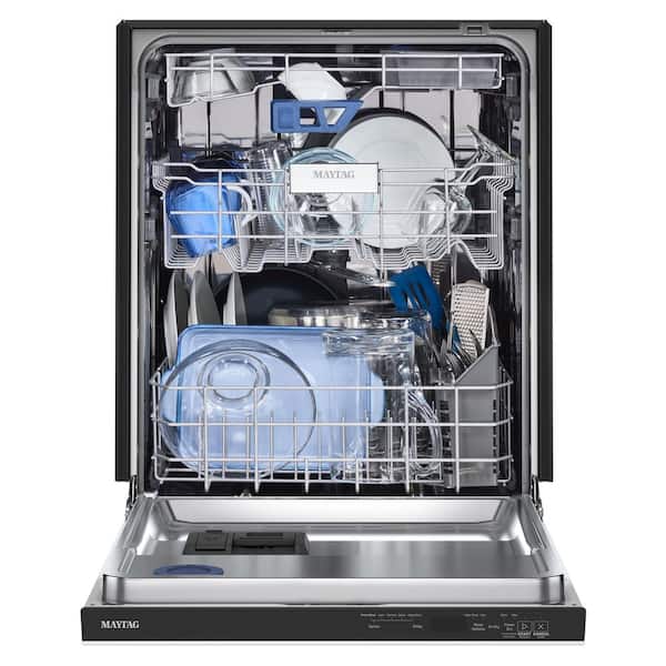 24 in. Top Control Built-In Tall Tub Dishwasher in White with PowerBlast Cycle and PowerDry
