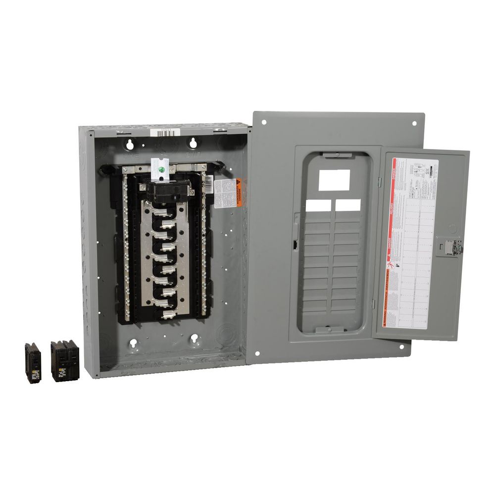 Square D Homeline 100 Amp 20-Space 40-Circuit Indoor Main Breaker