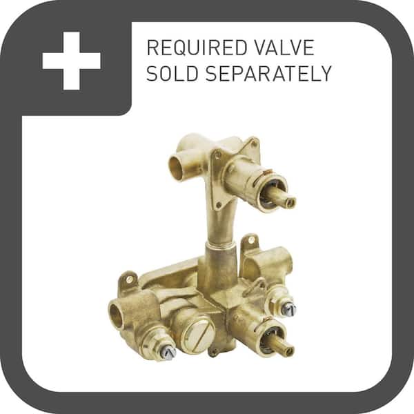 Align 2-Handle Moentrol Transfer Valve Trim Kit in Brushed Nickel (Valve Not Included)