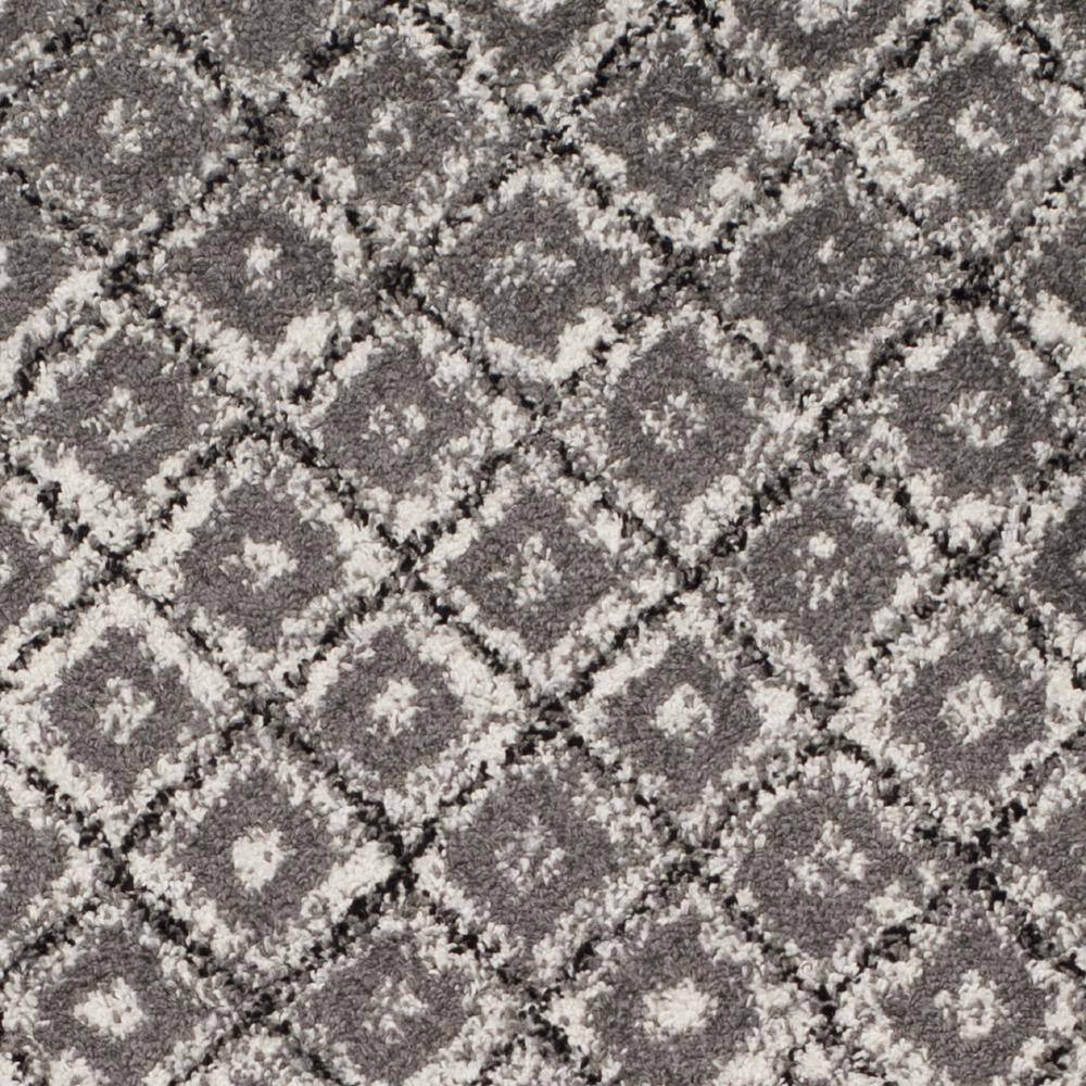 Ivory Soft Diamond Lattice 3'x5' Reversible Synthetic Rug