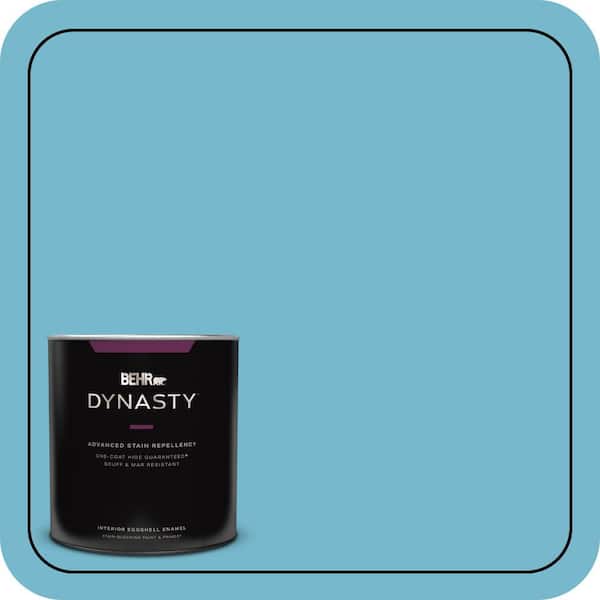 BEHR DYNASTY 1 qt. #M480-4 Below Zero One-Coat Hide Eggshell Enamel Interior Stain-Blocking Paint and Primer