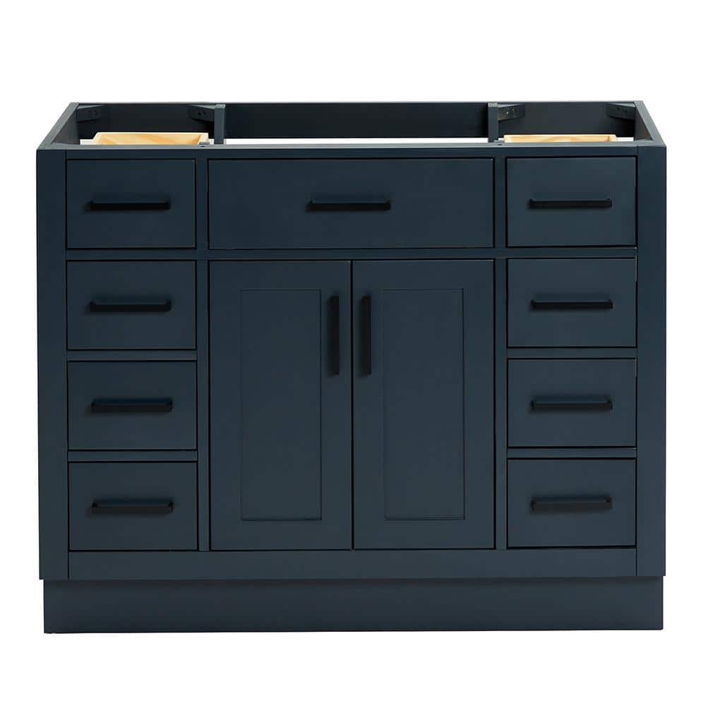 Hepburn 42 in. W x 21.5 in. D x 34.5 in. H Bath Vanity Cabinet without Top in Midnight Blue price history on PriceWatchPro