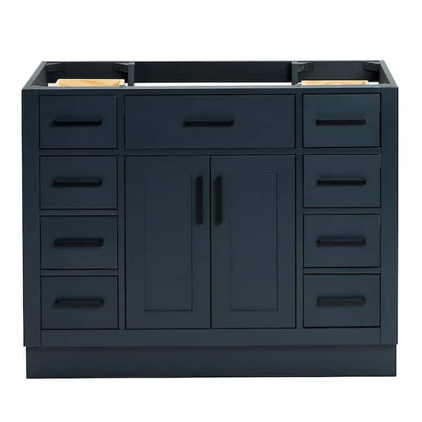 ARIEL Hepburn 42 in. W x 21.5 in. D x 34.5 in. H Bath Vanity Cabinet without Top in Midnight Blue