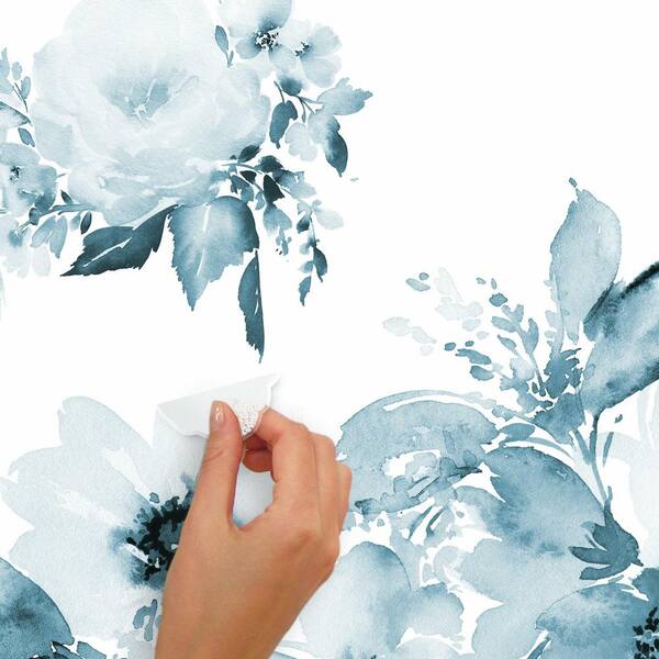 RoomMates WATERCOLOR FLORAL GIANT PEEL & STICK WALL DECALS