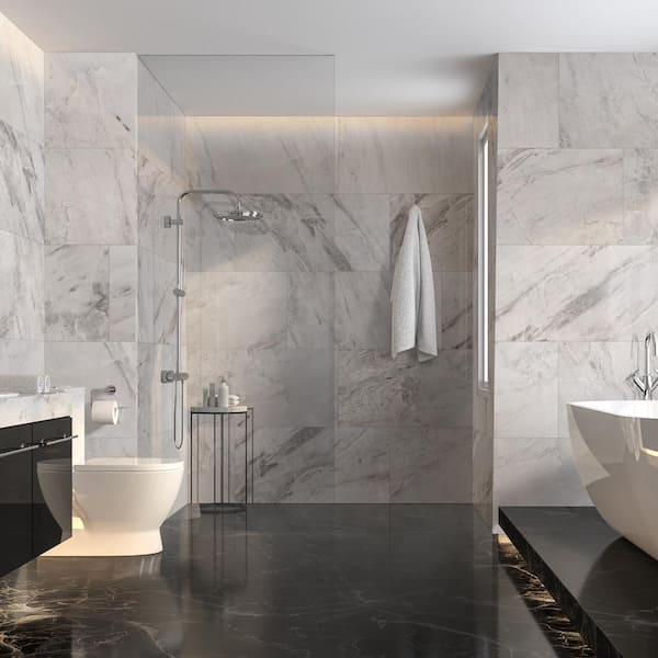 ✩mi⭐︎ MSI Franrivers Gray Onyx Stone Look Polished Porcelain Tile