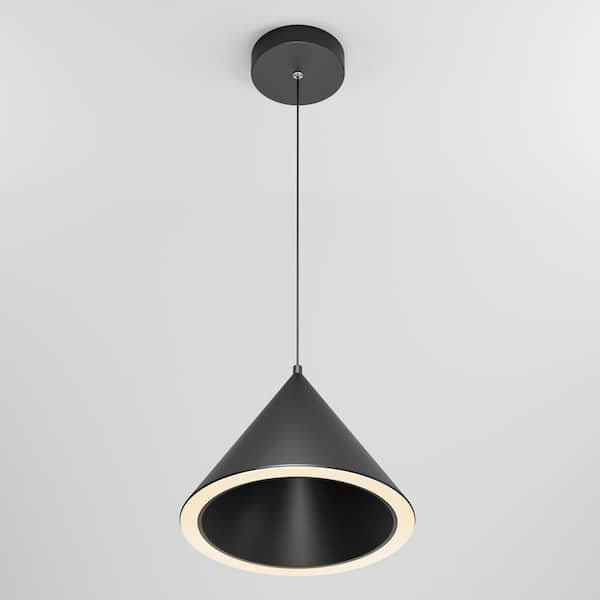 Artika Denali 27-Watt 1 Light Matte Black Modern 3 CCT Integrated