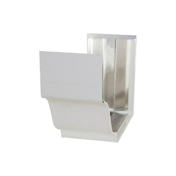 Spectra Metals 5 in. HD White Aluminum Slip Joint Gutter Connector