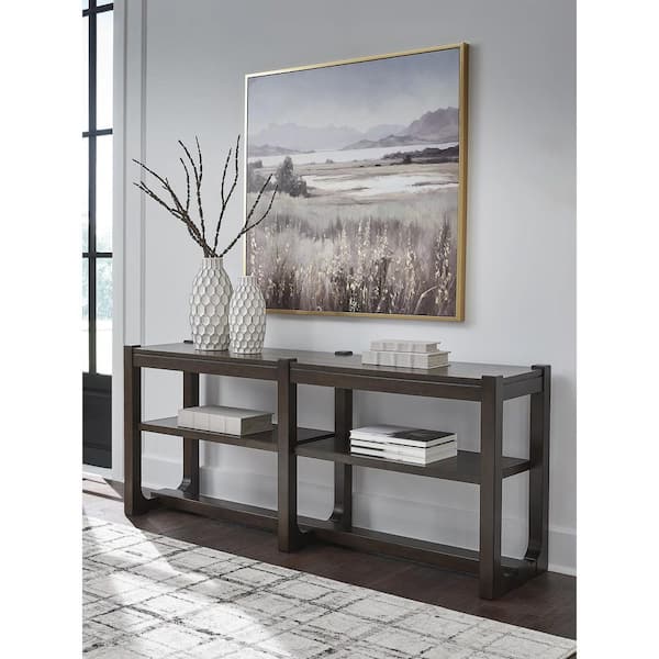 Signature DESIGN BY ASHLEY Breckington 65.13 in. Dark Brown