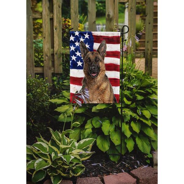 Details about   German Shepherd American Flag Garden Flag and House Flag
