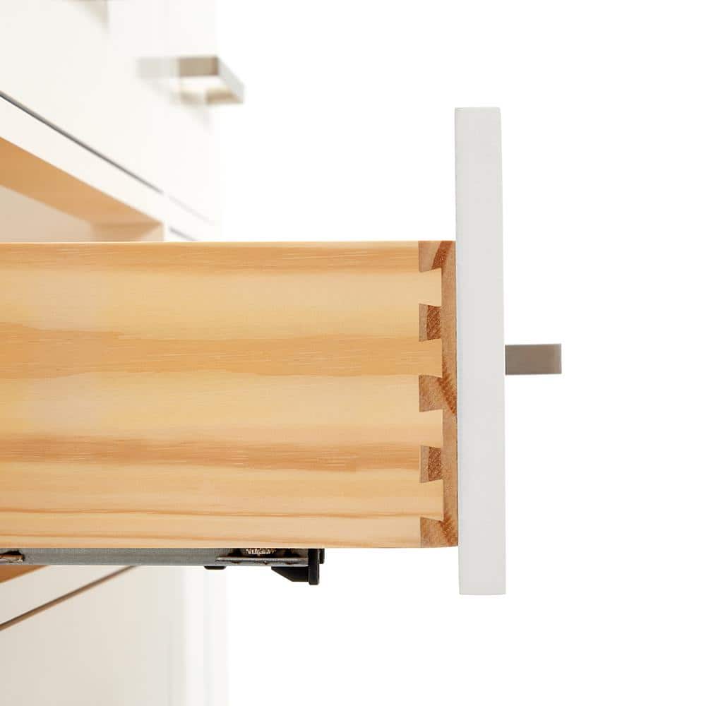 White Solid Wood 42" Freestanding Single Vanity Cabinet