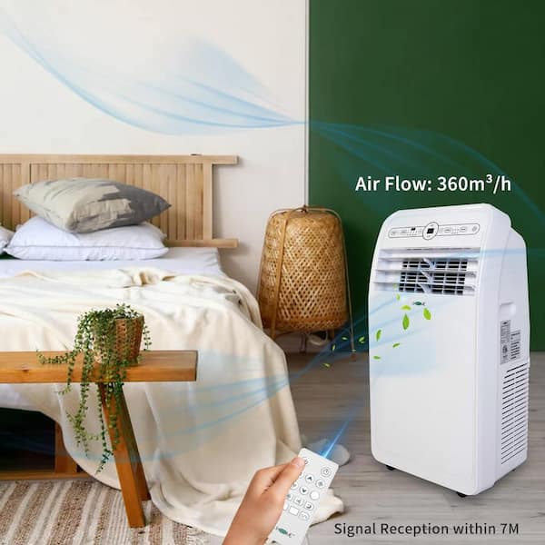 8500 BTU Air Conditioner Cooler outlet Fan Portable W/ Filter 850sqft Bedroom Low Noise