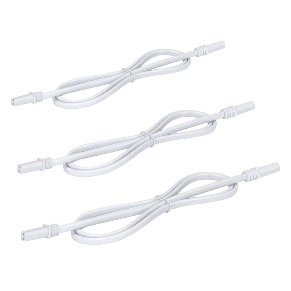 Ultra Slim White LED Linear Light Jumper Cable 3-Pack