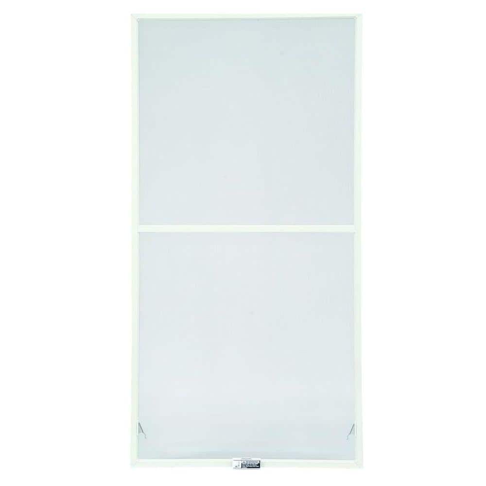 35-7/8 in. x 34-27/32 in. 200 and 400 Series White Aluminum Double-Hung Win