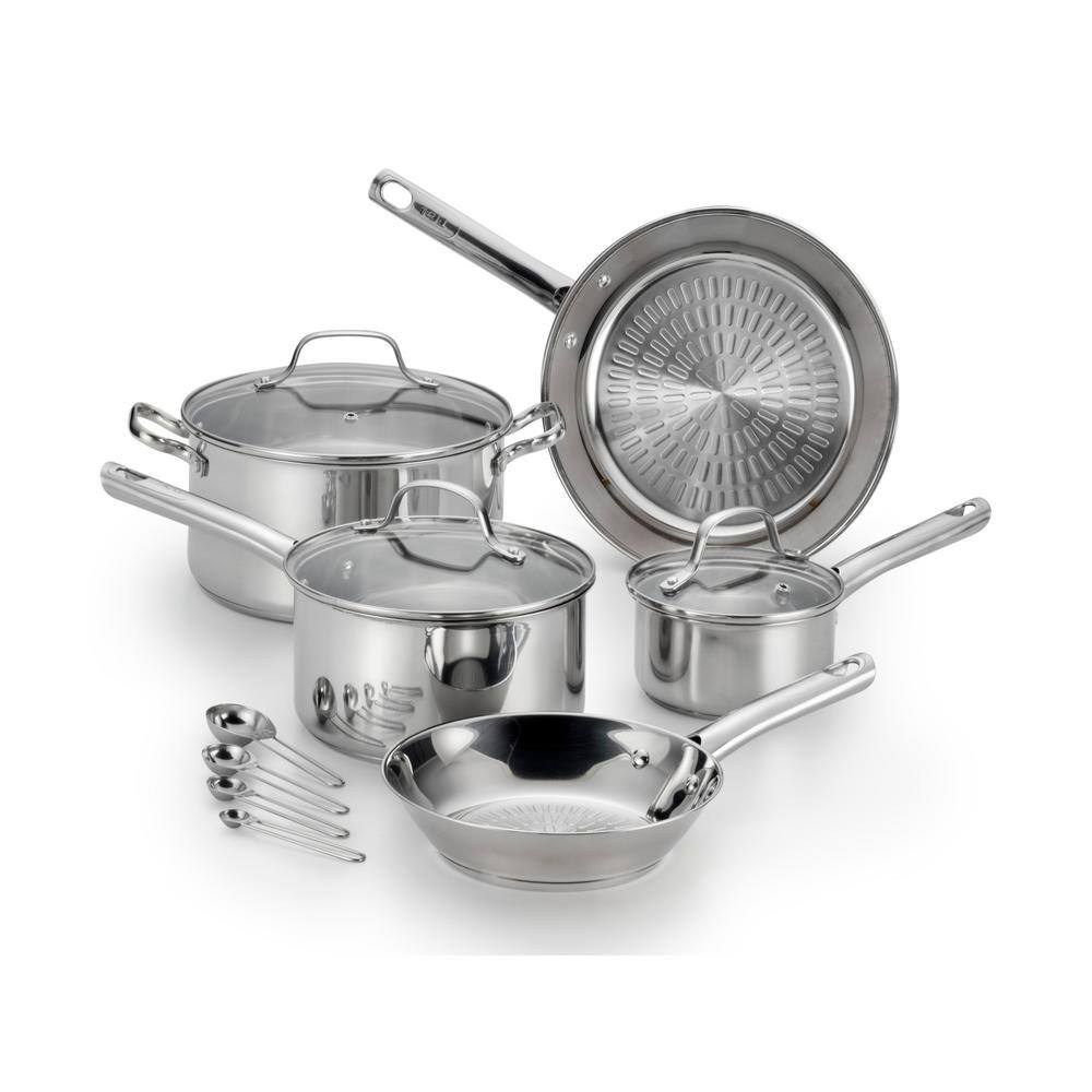 T-FAL T-fal Expert Pro, 12 Frypan Stainless Steel with Non-Stick Coating  Cookware, B8160774 B8160774
