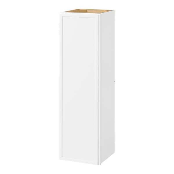 Leyton 12 in. W x 12 in. D x 42 in. H Ready to Assemble Plywood Slim Shaker Wall Kitchen Cabinet in Alpine White