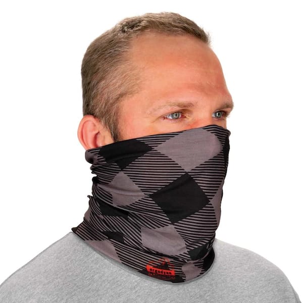 Ergodyne Chill-Its 6485 Hi-Vis Gray Buffalo Plaid Cooling Multi-Band