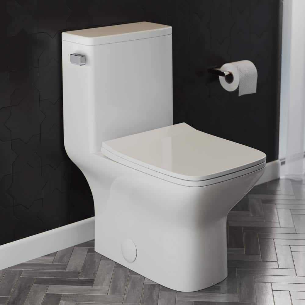 Swiss Madison Carre One-Piece 1.28 GPF Single Flush Square Toilet