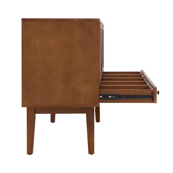 SEI Furniture Simms Brown Modern Media Console