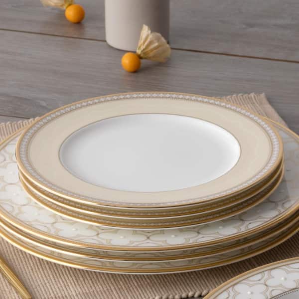 Noritake Trefolio Gold 5-Piece (White) Bone China Place Setting
