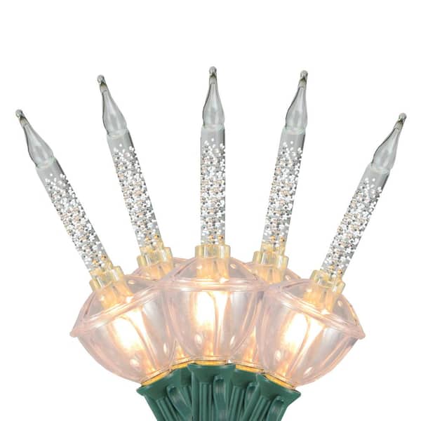 6 ft. 7-Clear Retro Christmas Bubble Lights - Green Wire